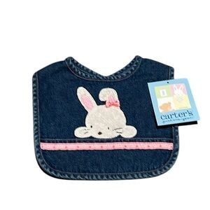 Vintage Carter’s Denim Bunny Easter Bib
